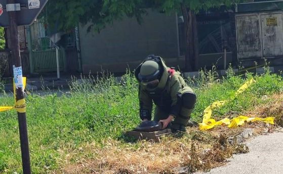 Военнослужещи от Сухопътните войски унищожиха противотанкова мина в град Левски