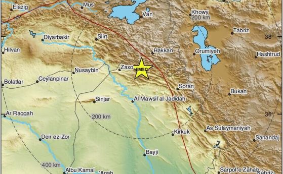 Земетресение в Турция от 4.7, в Гърция - 4 по скалата на Рихтер