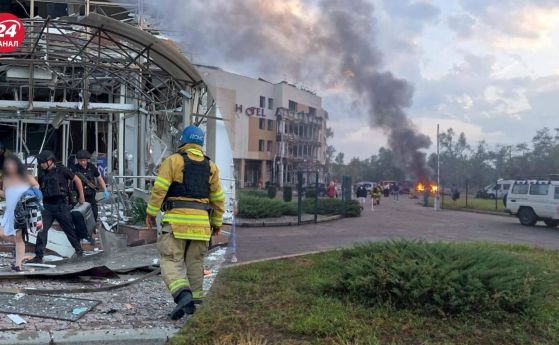 Запорожие, Украйна: Русия уцели с ''Искандер'' хотел, в който отсядат експерти на ООН