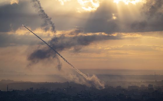 Ракети, изстрелвани от Газа към Израел.
