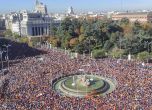 Най-големият протест в Испания срещу закона за амнистиране на каталунските сепаратисти събра 170 000 души