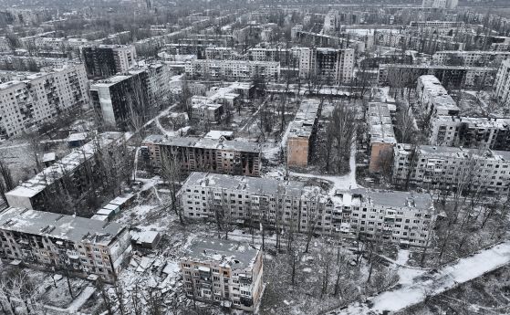 Панорама над Авдеевка на 7 декември