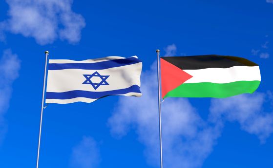 Знамена на Израел и Палестина