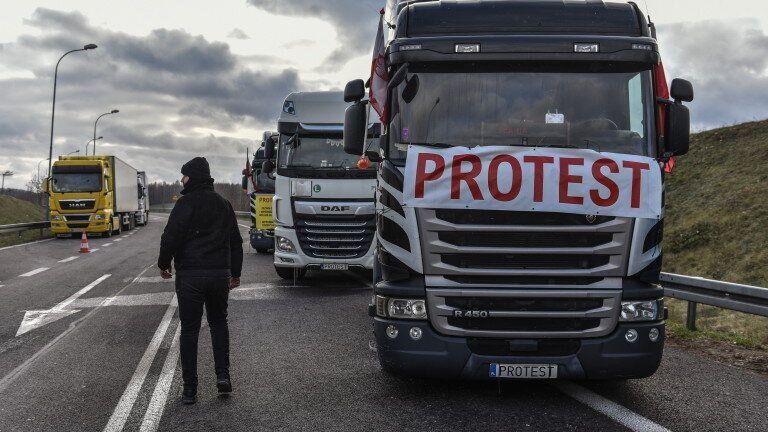 Протест на превозвачи