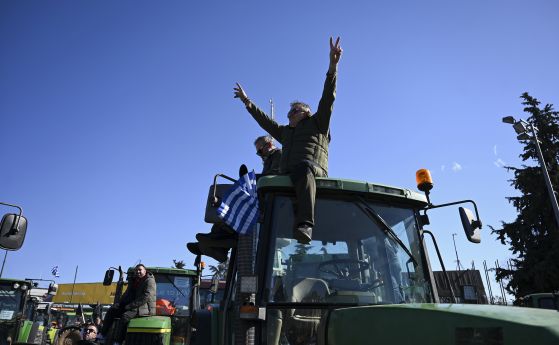 Протест на фермери в Гърция