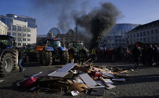 Протести в Брюксел 