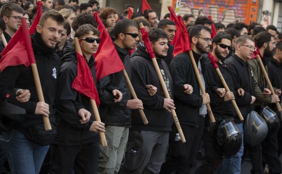 Протест на студенти в Гърция