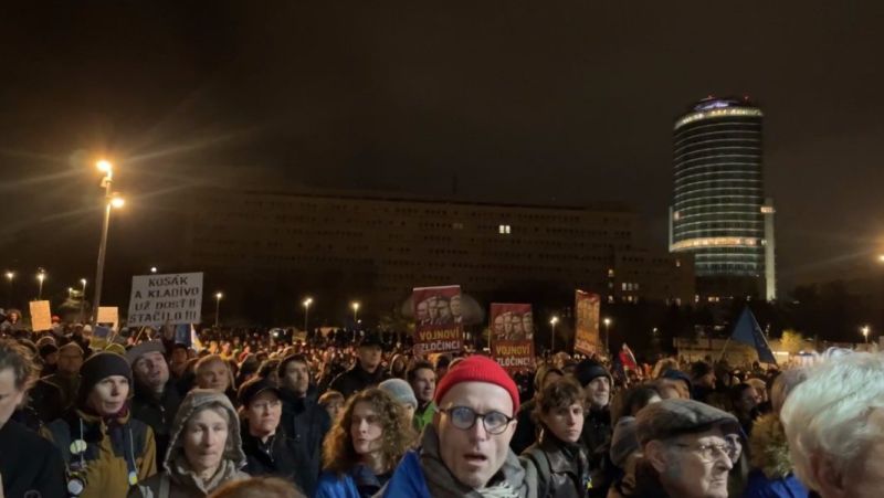 Протест в Братислава