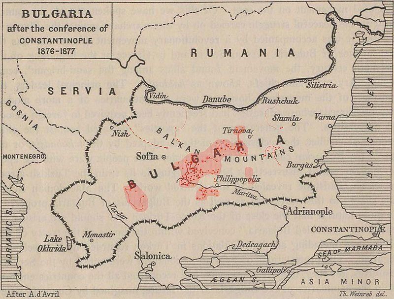 Стара карта на България