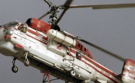 Украинското разузнаване унищожи хеликоптер К-32 на московско летище