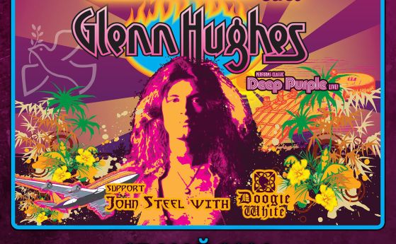 Doogy White и John Steel подгряват Glenn Hughes от Deep Purple на концерта им в София
