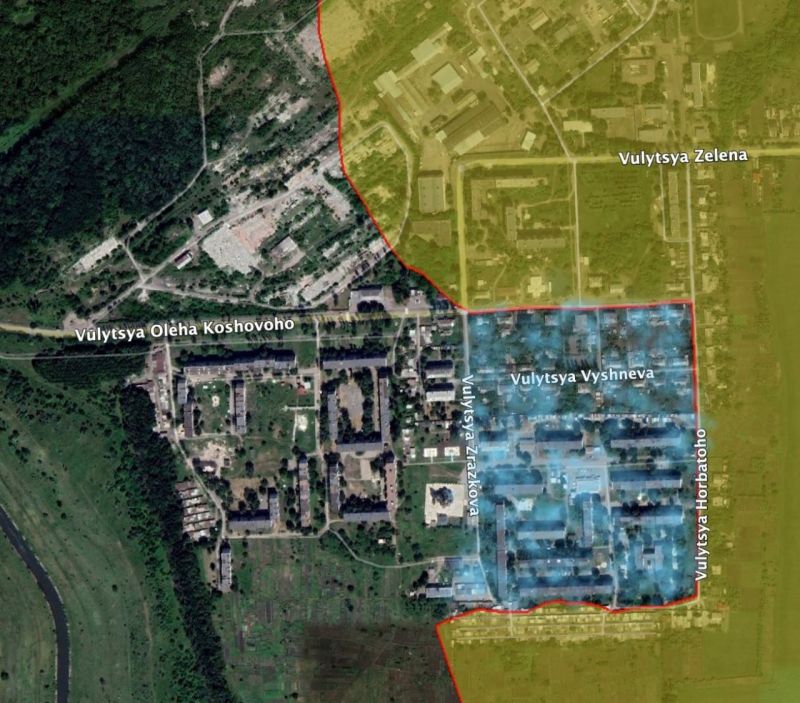 карта на района Канал край Часов Яр