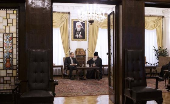 Президентът Румен Радев на среща с вече покойния патриарх Неофит