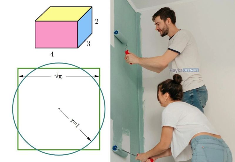 И за да си боядисаш стената е нужна математика.