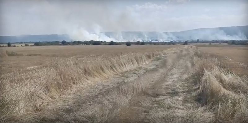 Пожарът в близост до Нови хан