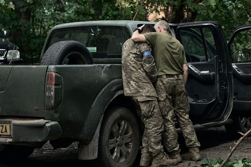 Украински войници в Курск, август 2024. Архив