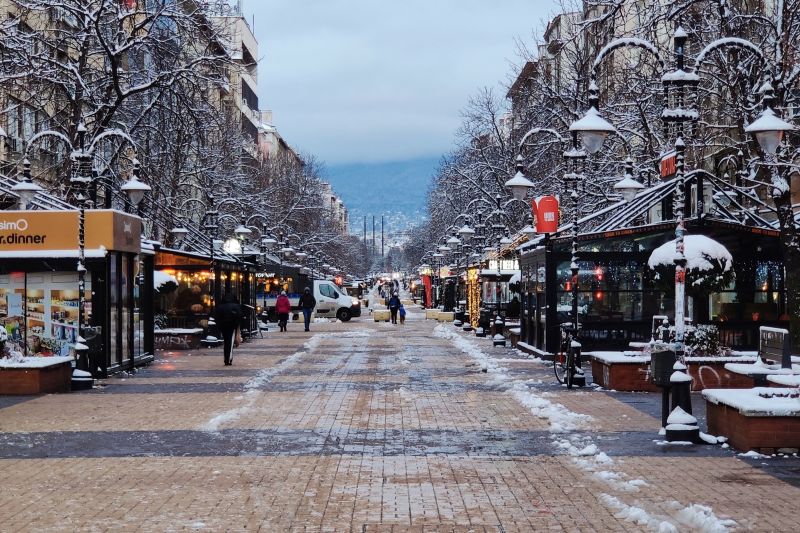 Сняг в София