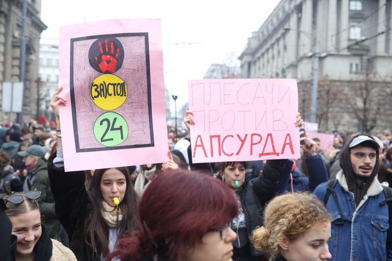 Протестите в Белград