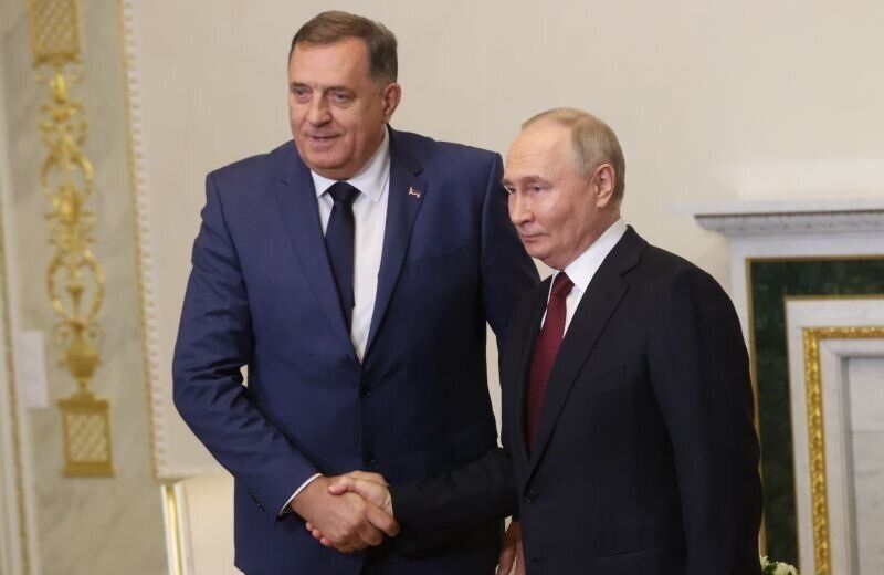 Милорад Додик с руския диктатор Владимир Путин