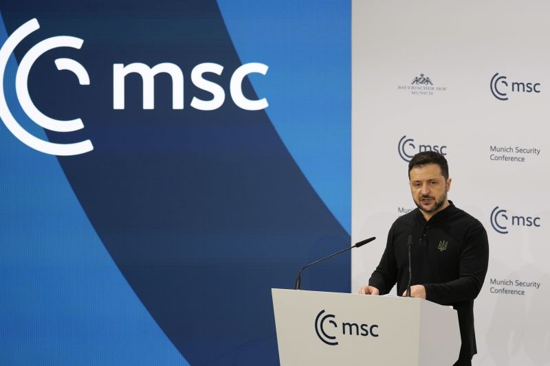 Володимир Зеленски в Мюнхен вчера