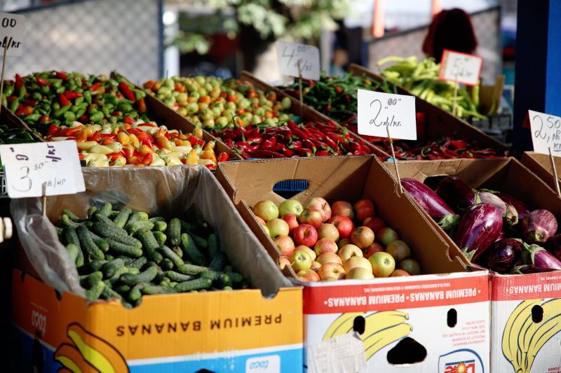 Плодове и зеленчуци, пазар