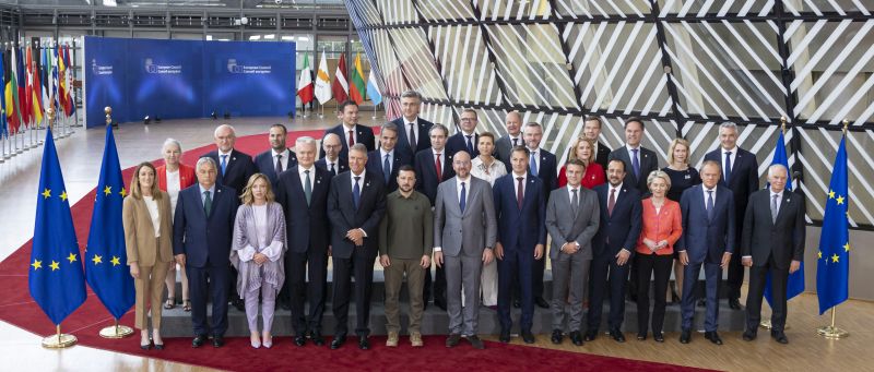 Зеленски на посещение в Европейската комисия на 27 юни 2024 г.