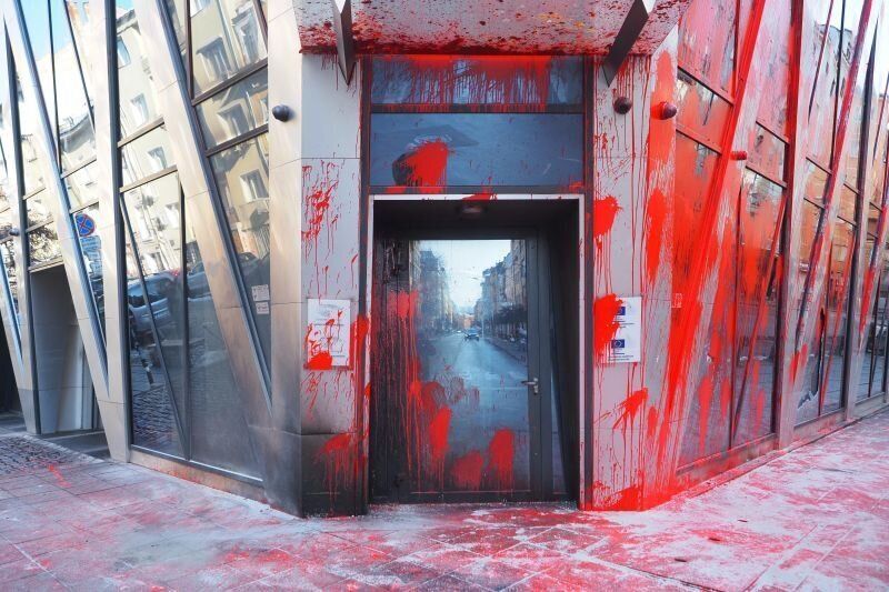 Дома на Европа в София след протеста на Възраждане