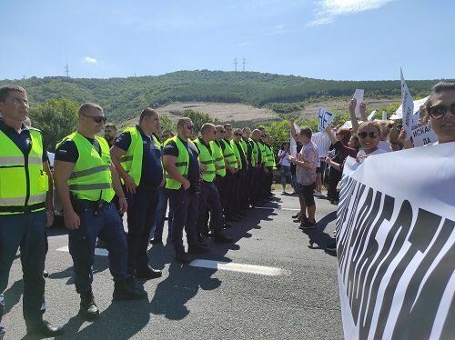 Протест на ресторантьорския бранш през 2021 г. на Е-79