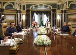 Участниците в преговорите в Рияд на 18 февруари 2025 г. Снимка: Evelyn Hockstein/Pool via AP