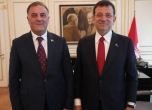 Нури Аслан (вляво) и Екрем Имамоглу (вдясно) 