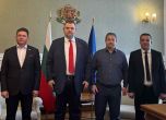 Делян Пеевски с тримата кметове на Ситово, Главиница и Върбица. Пресцентър ДПС-НН