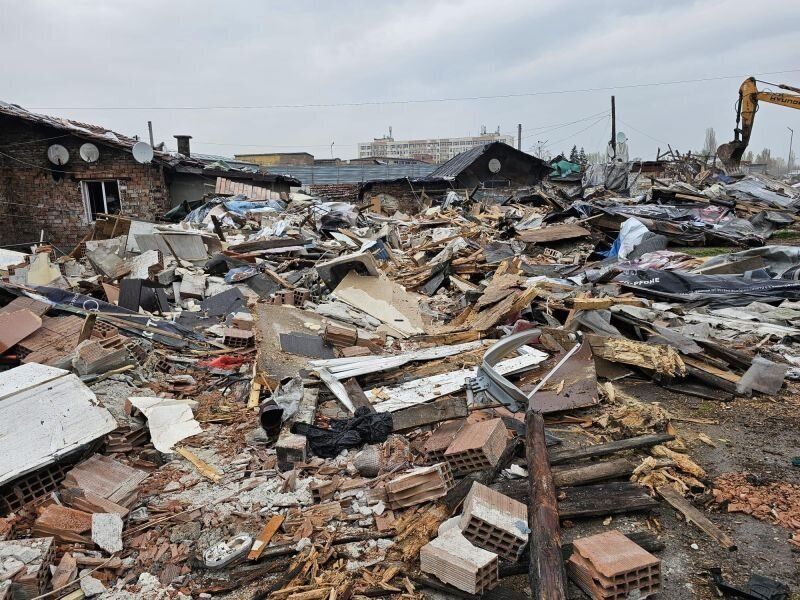 разрушените жилища в кв. 