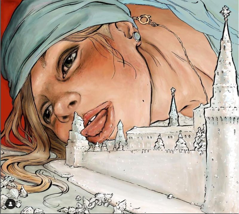 Илюстрация на Ярослав Шварцштейн от «Сахарный Кремль» на Владимир Сорокин (2008)