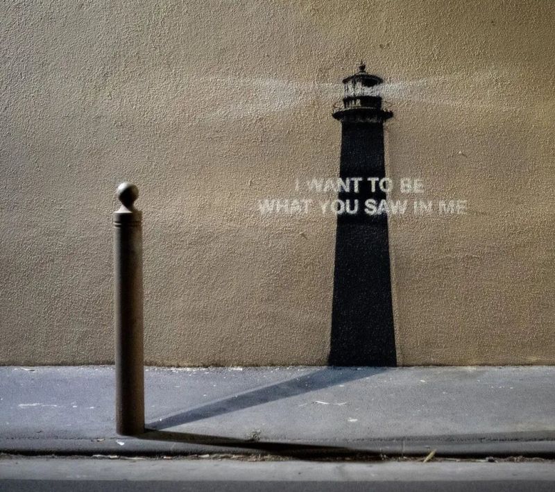 I want to be what you saw in me, Banksy