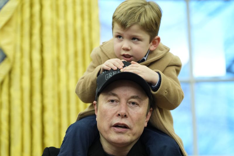 AP, FILE - Elon Musk, joined by his son X Æ A-Xii, speaks in the Oval Office at the White House, Feb. 11, 2025, in Washington, during an event with President Donald Trump. (AP Photo/Alex Brandon, File)