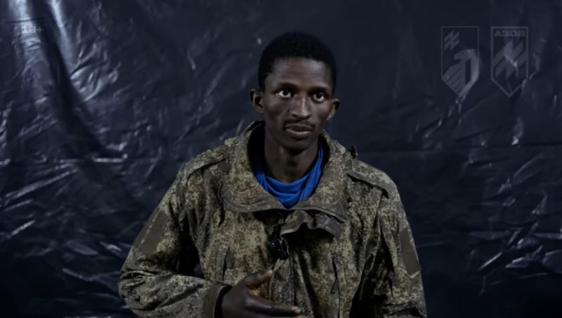 Сенегалски военнопленник в Украйна