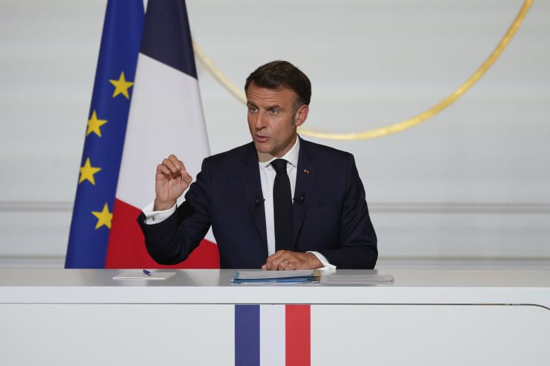 Френският президент Еманюел Макрон