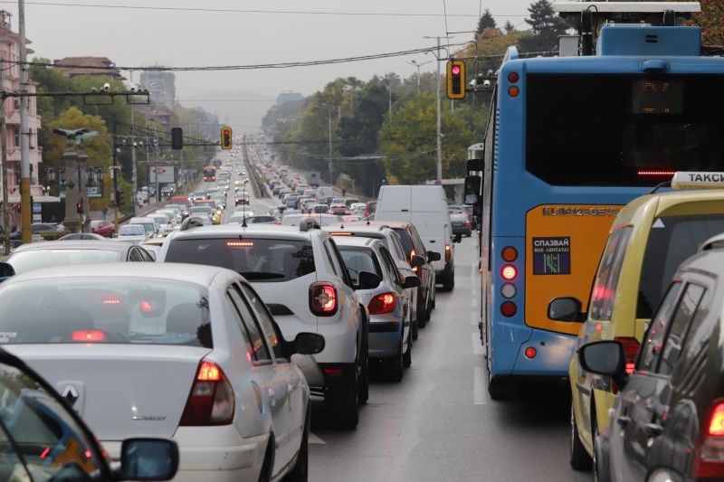 Задръстване в София
