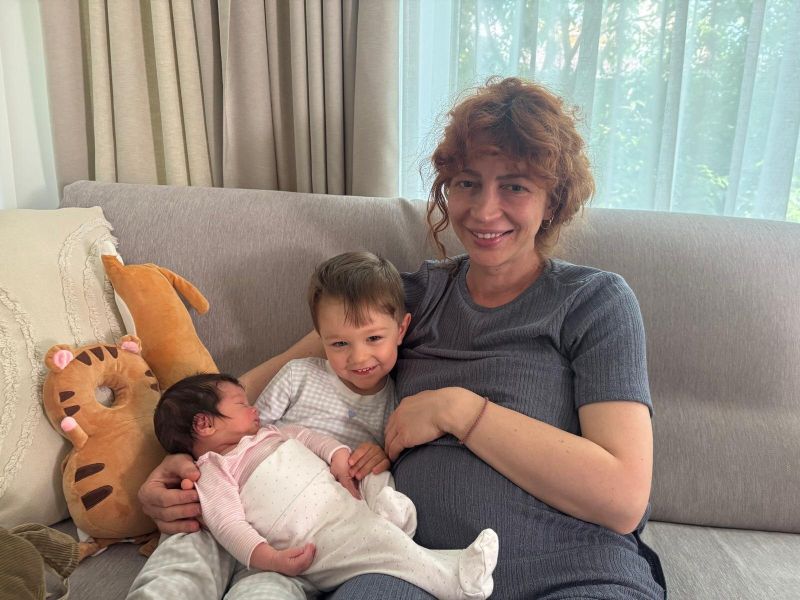 Съпругата и децата на Благомир Коцев