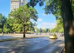 Патрулки пред Община Варна по време на акцията