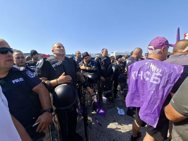 Протест на магистрала Тракия