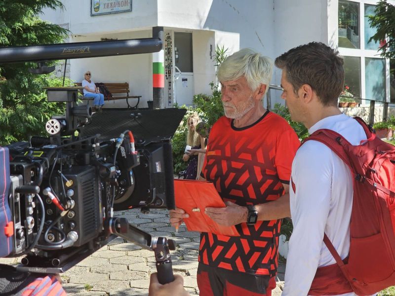 На снимачната площадка