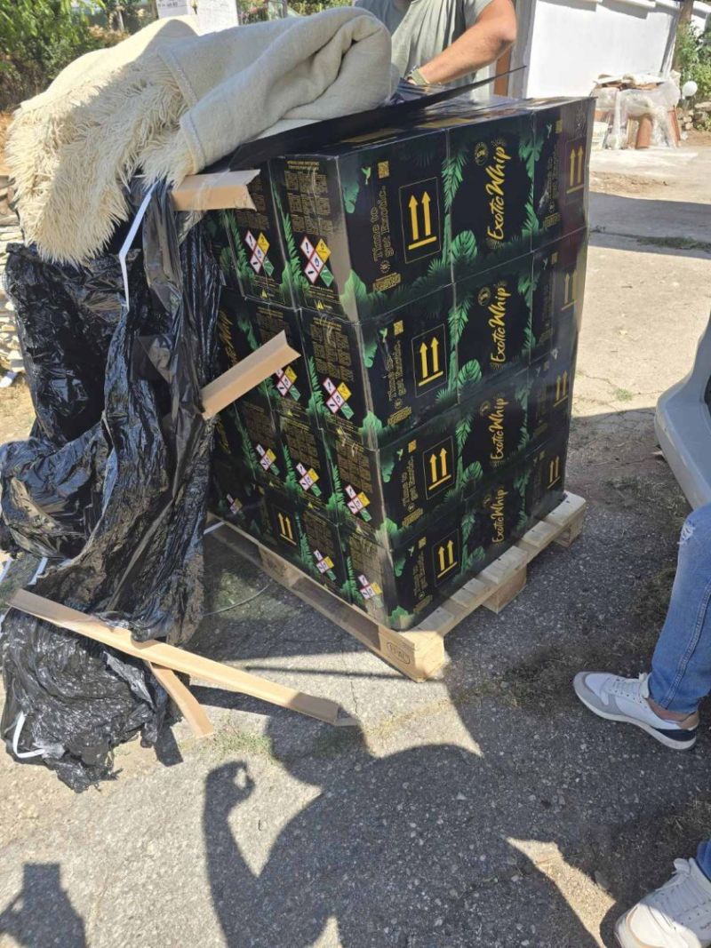 Част от заловения райски газ в Падеш