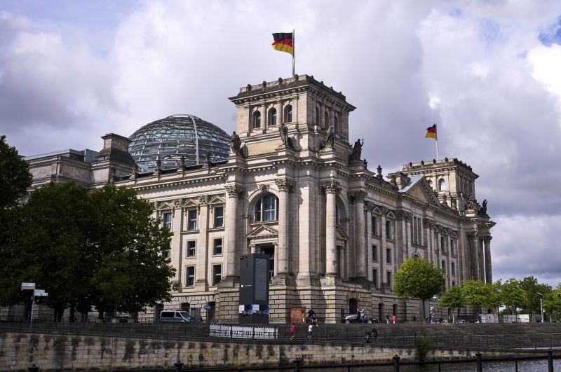 Сградата на Райхстага в Берлин. 