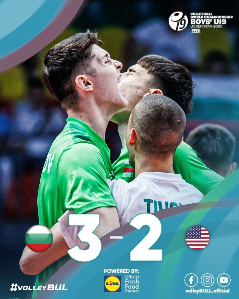 Младежите ни сътвориха истинско чудо в тайбрека срещу САЩ, за да се класират на четвъртфинал на Световното първенство