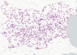 Карта на обявените преди 2 месеца за продажба имоти с 