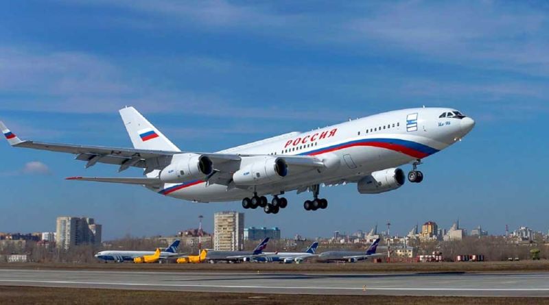 самолетът на Путин