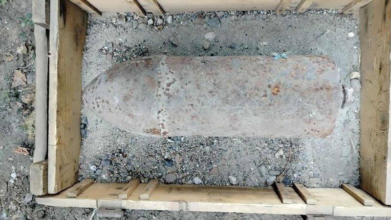 Снаряд, открит вчера в частен имот в Плевен