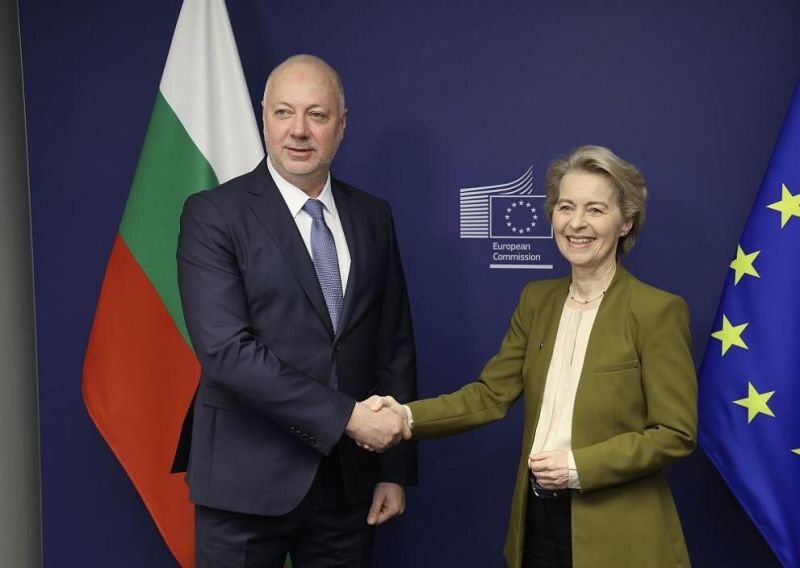 Росен Желязков и Урсула фон дер Лайден