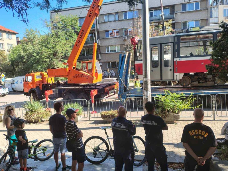 Трамваят, който се блъсна в подлез в София